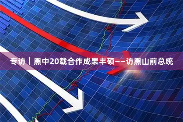 专访｜黑中20载合作成果丰硕——访黑山前总统